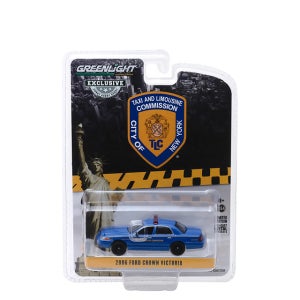 그린라이트 오리지널 뉴욕 씨티택시 리무진 2006 포드 크라운빅토리아 블루캡 1:64 다이캐스트 미니카