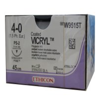 ETHILON 바이크릴 VICRYL W9515T 4-0 19mm 3/8c 45cm 24개