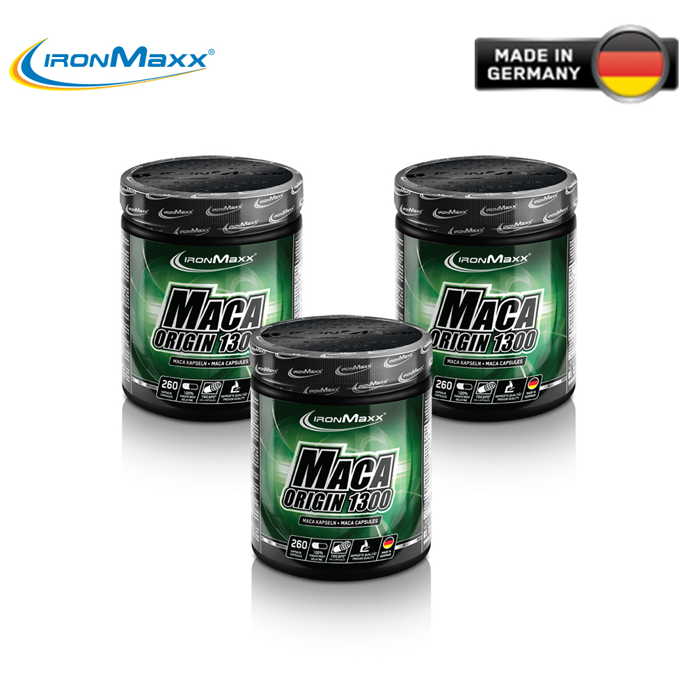 <b>아이언맥스</b> ironmaxx <b>마카</b> 오리진 1300mg 260캡슐x3통 독일직배송