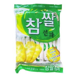 크라운 참쌀 선과 115g - 쌀과자 쌀스낵 옛날 전병