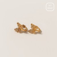 [낱개]925실버 나비 미니링귀걸이_gold, rose gold