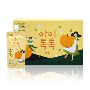 찬이네과수원 아이톡톡 배즙 스파우트 120ml 30포 배100프로 착즙주스