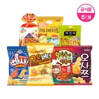 해태 인기스낵 3+3+3 골라담기! 신제품 구운버터 /맛동산 오사쯔 칸츄리콘 신당동떡볶이 빠새