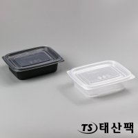 일회용 죽용기 소 M-1317A 500㎖ 사각 죽 포장 용기