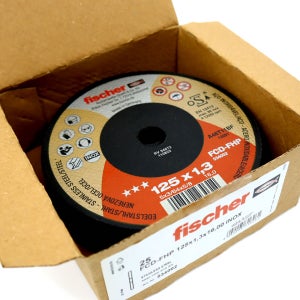 피셔 절단석 5인치 독일생산 125mmx16mmx1.3T 25장 철 스텐가능 그라인더용