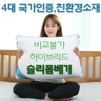 경추 메모리폼 숙면 낮은 기능성 하이브리드 슬리폼베개