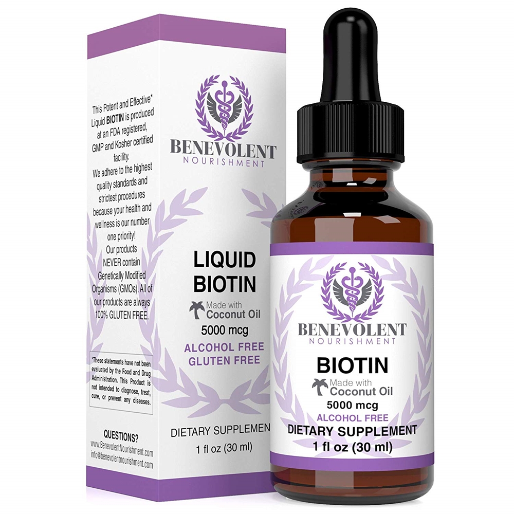 Benevolent Liquid Biotin <b>비오틴 5000mcg</b> 30ml