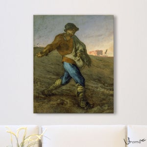 원화사이즈 명화액자 장 프랑수아 밀레 씨 뿌리는 사람 사이즈3종