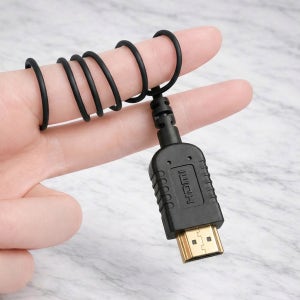 HDMI 유연한 케이블 부드러운 초슬림 카메라 모니터 연결선 0.6m, 1개