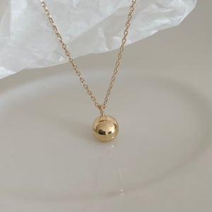 14k 미니 콩알 골드 코인 팬던트 금목걸이