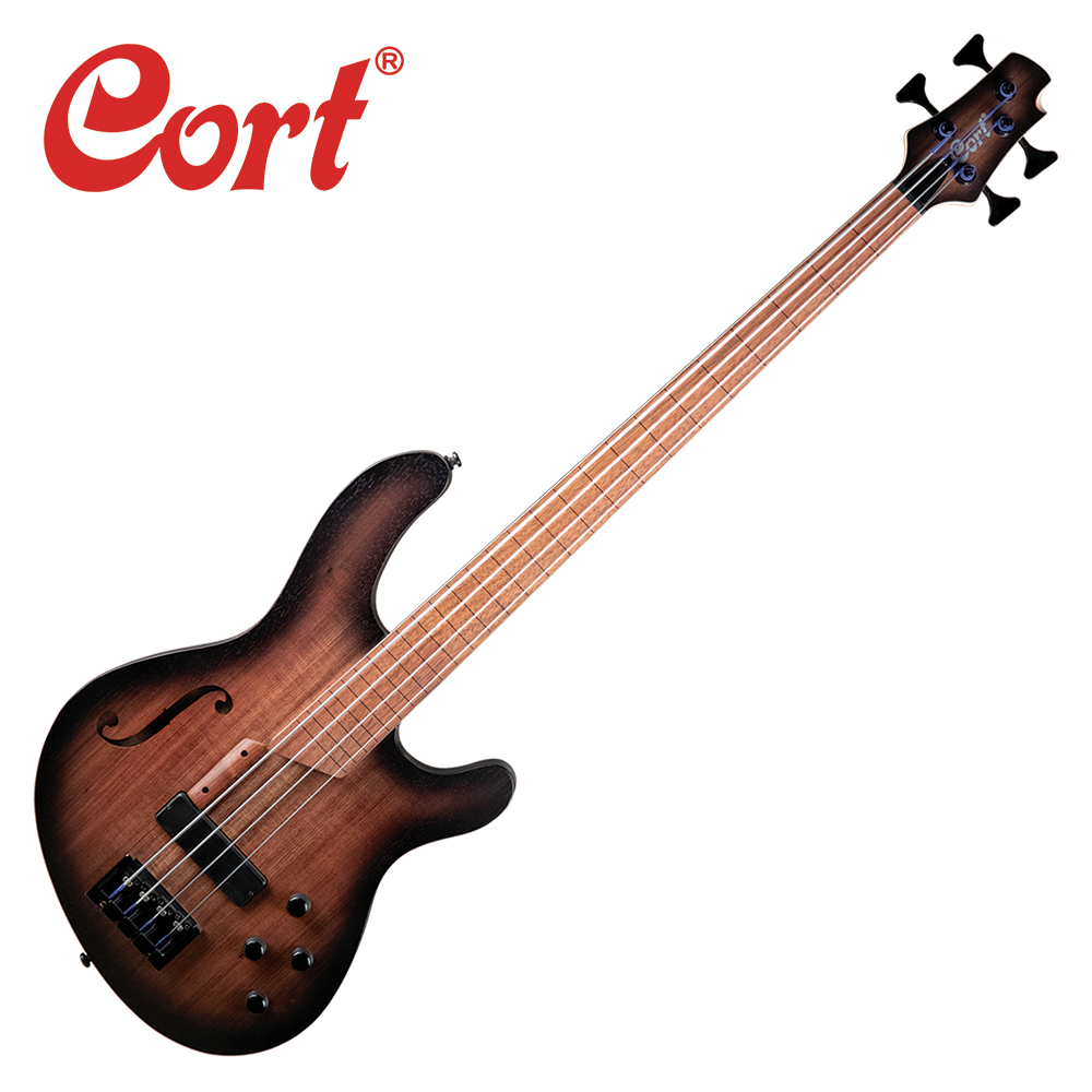 Cort 콜트 B4FL MHPZ / 프렛리스 베이스기타 / 당일발송