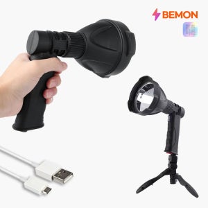 높은 직진성 L2 LED 권총형 써치라이트 랜턴 충전식 탐조등