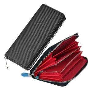 탄소섬유가죽 남녀 지퍼장지갑 맨스백 NB-W0019