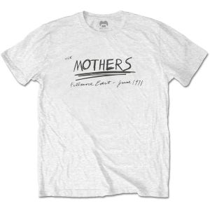 공식 FRANK ZAPPA 프랭크 자파 Filmore East 반팔 티셔츠 (화이트)