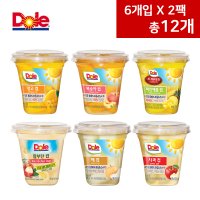 dole 돌 후룻컵 12개(6입X2팩)망고 복숭아 파인애플 람부탄 198g