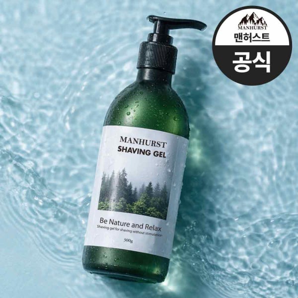 트러블 안나는 맨허스트 쉐이빙폼 쉐이빙젤 면도젤 면도크림 저자극 300g