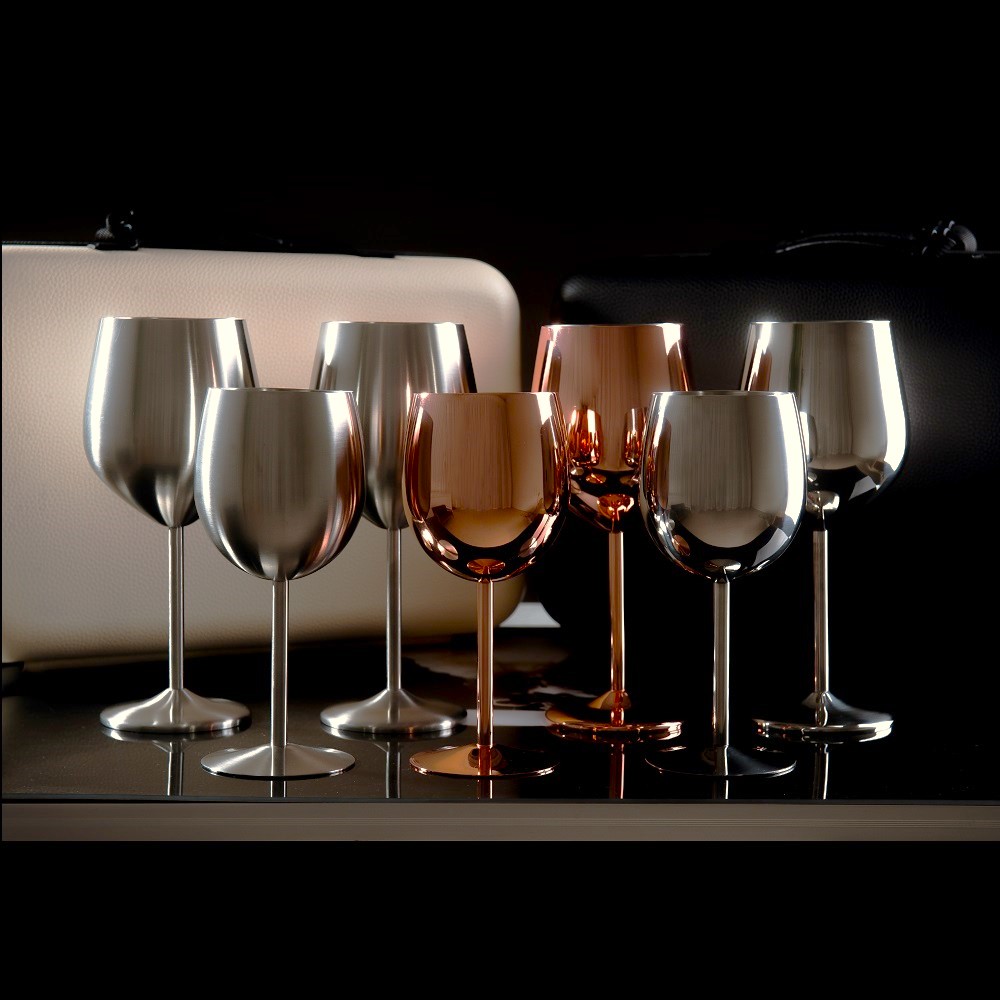 안깨지는 캠핑용 스텐 휴대용 와인잔 홈파티 피크닉 캐리어 스테인레스 350ml