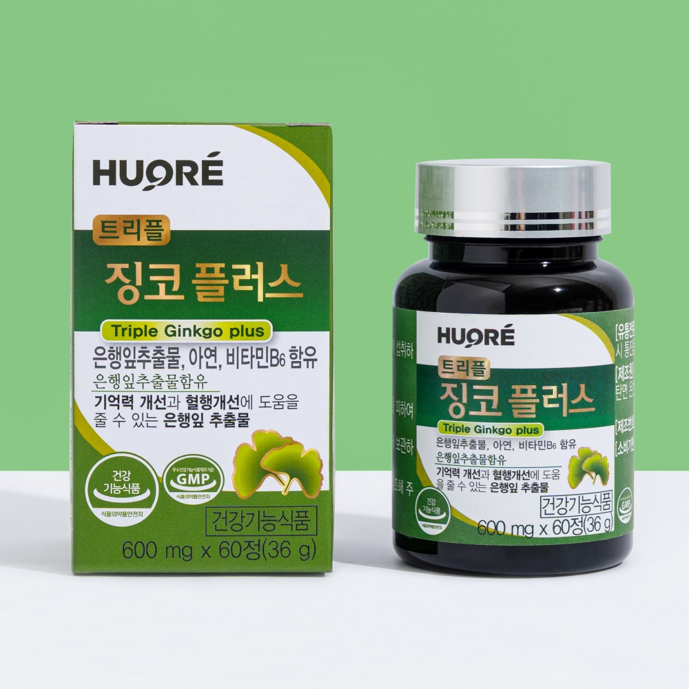 징코플러스 <b>은행잎추출물</b> 영양제 혈액순환
