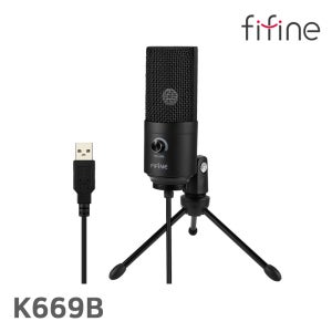 FIFINE K669B 개인방송 유투브용 게임방송 배틀그라운드 다목적 USB 스탠드 마이크