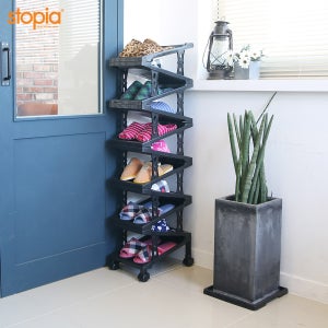 다용도 지그재그 신발수납장 11족