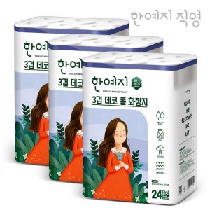 한예지 3겹 데코 22m, 24롤, 3팩