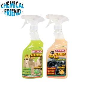 세차용품세트 마프라 [실내 관리 패키지] 플라스틱 3in1 500ml+ 레더 3in1 500ml