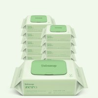 베베숲 제로 플레인 80매 캡 10팩 아기물티슈