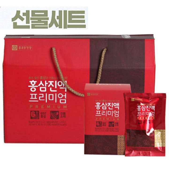종근당건강 6년근 홍삼진액 프리미엄 50ml X 30포 홍삼선물세트