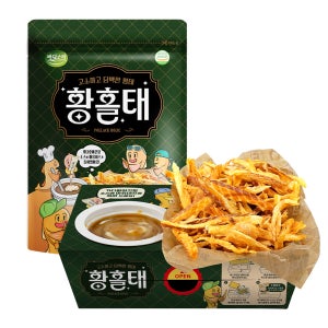 [바다소리] 단백질 황태스낵 황홀태 60g 맥주 마른안주 부모님 영양 간식
