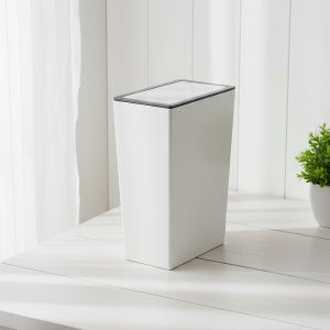 직사각스윙/원터치 (소/미니) 휴지통 종량제 화장실 스윙 휴지통 쓰레기통 10L