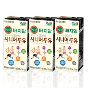 베지밀 5060 시니어 두유 오리지널, 190ml, 64개