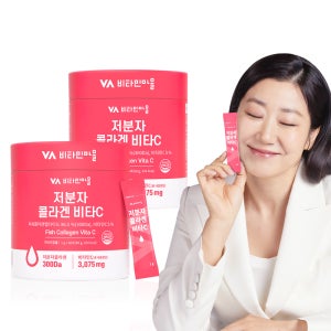 비타민마을 300달톤 저분자 피쉬 콜라겐 비타민C 분말 스틱 60포, 2개
