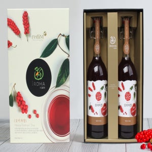 문경 오미자청 오미자원액 엑기스 선물세트 700ml 2병