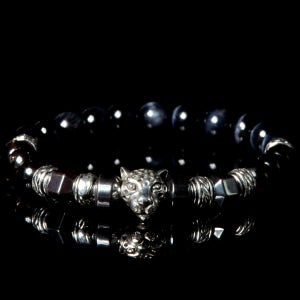 원석팔찌 남성팔찌 보호의 연수정 표범