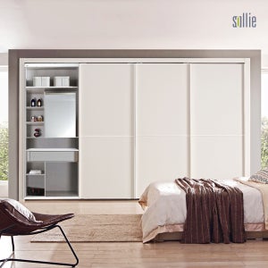 솔리에 모던모카 화장대 슬라이딩 붙박이장 무료시공 E0등급 278 - 290cm