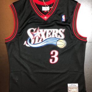 [미첼앤네스 국내재고 L] 앨런 아이버슨 필라델피아 세븐티식서스 하드우드 클래식 NBA 스윙맨 져지