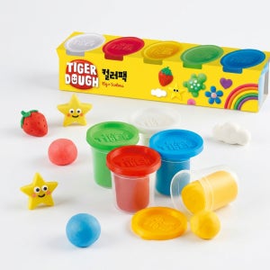 마이리틀타이거 도우 컬러팩 찰흙놀이 클레이 미술점토 촉감놀이 미술놀이