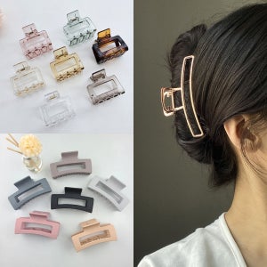 올림머리 헤어 집게 핀 단발 반묶음 미니 리본