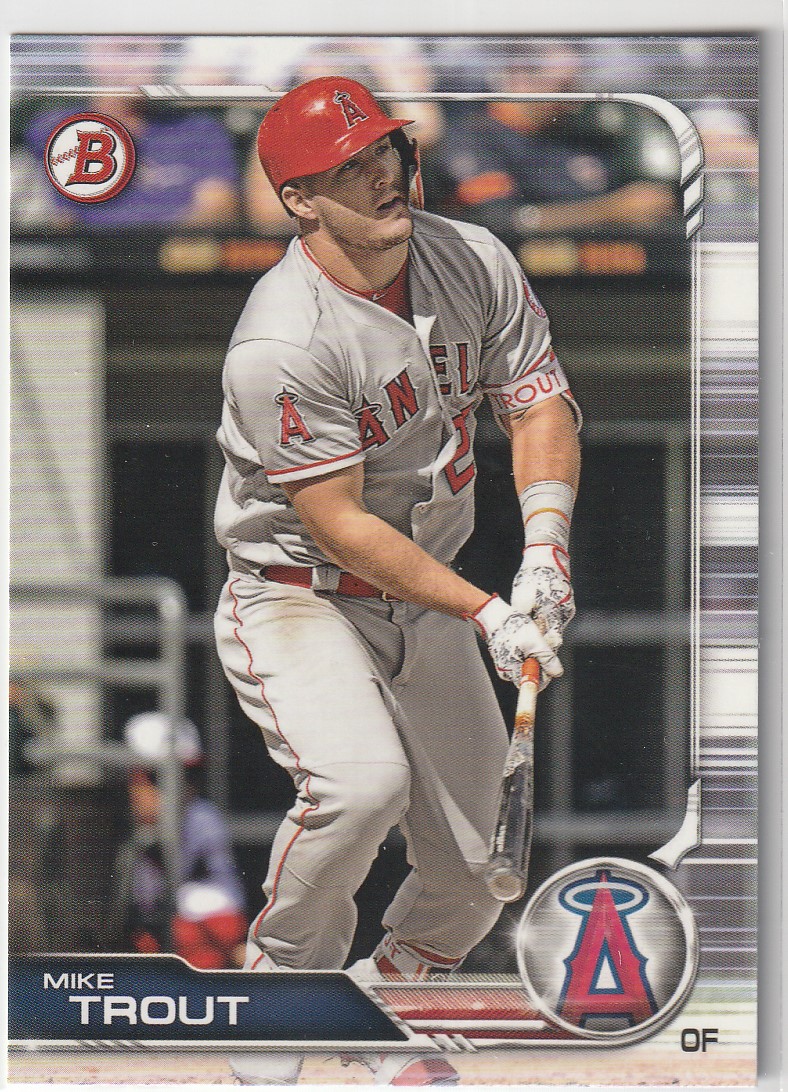 2019 Bowman 마이크 트라웃 베이스 MLB야구카드