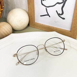 마스카 알버트2 R BURT2 01B 동글이 베타 티타늄 남자 여자 안경테