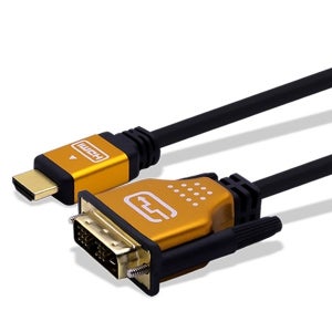 케이블메이트 HDMI 2.0 to DVI 골드메탈 케이블 7m, 1개