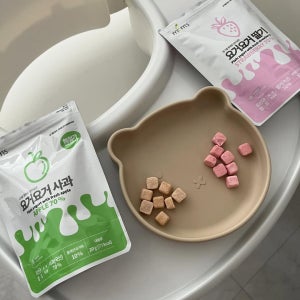 맘스동결건조 딸기 요거트큐브 딸기 3+사과3 8개월10개월돌아기간식 16g 6팩 30대엄마