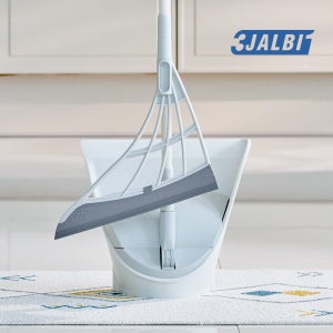 쓰리잘비 기본형 세트 (빗자루&쓰레받기) / 고양이 털 제거 화장실 물기 제거