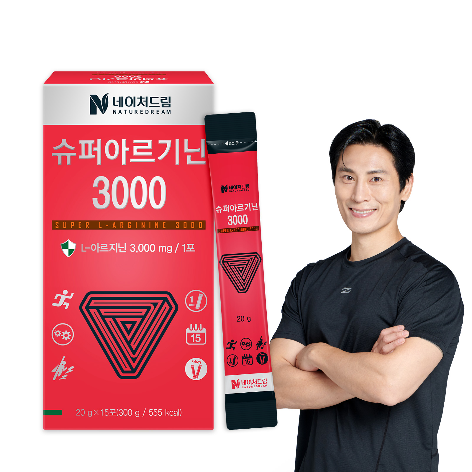<b>네이처드림</b> 슈퍼<b>아르기닌</b> 3000 20g x 15포 1박스 L<b>아르기닌</b> 타우린 액상형 스틱
