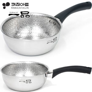 키친아트 일품 통5중 인덕션 스텐 웍 볶음팬 궁중팬 18cm