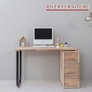 리버퍼니쳐 마쵸 아카시아원목 1인용 3단서랍장 1400책상