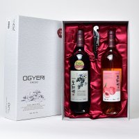 오계리 와인세트 14호 복숭아750ml+레드750ml(Alc.7%,13%)