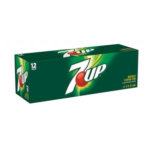 세븐업 355ml 12캔 레몬 7UP Lemon Lime Regular Soda (12 Cans), 12 Ounce