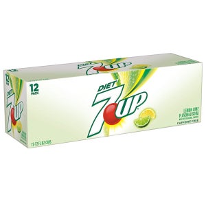 다이어트 세븐업 355ml 12캔 레몬 라임 Diet 7UP, 12 fl oz cans, 12 pack