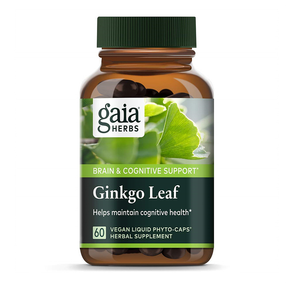 Gaia Herbs Ginkgo Leaf 가이아 허브 <b>징코 리프</b> 60캡슐